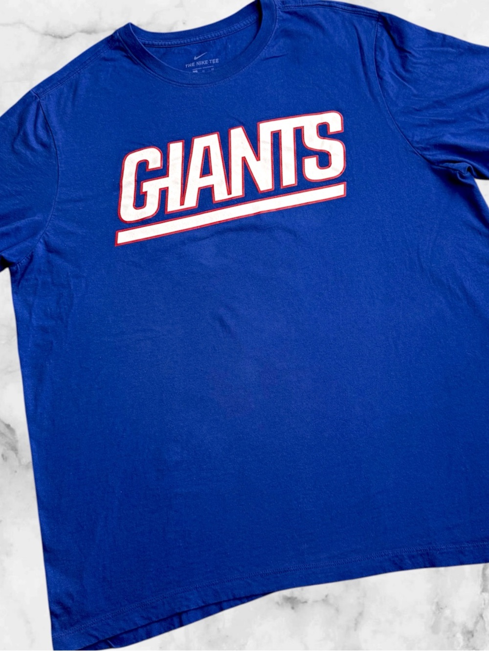 Nike New York Giants Men’s XL Blue NFL Football Graphic Logo T-Shirt Tee